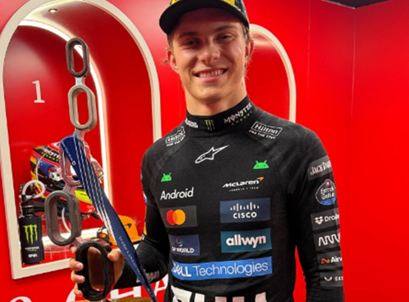 F1: Piastri domina em prova marcada por chuva na Bélgica